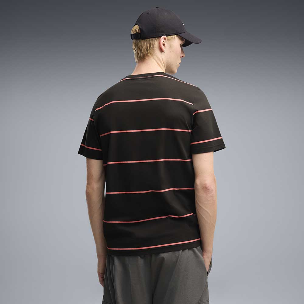 Palermo T-Shirt Casual Nera a Righe 2026/27 - immagine 4